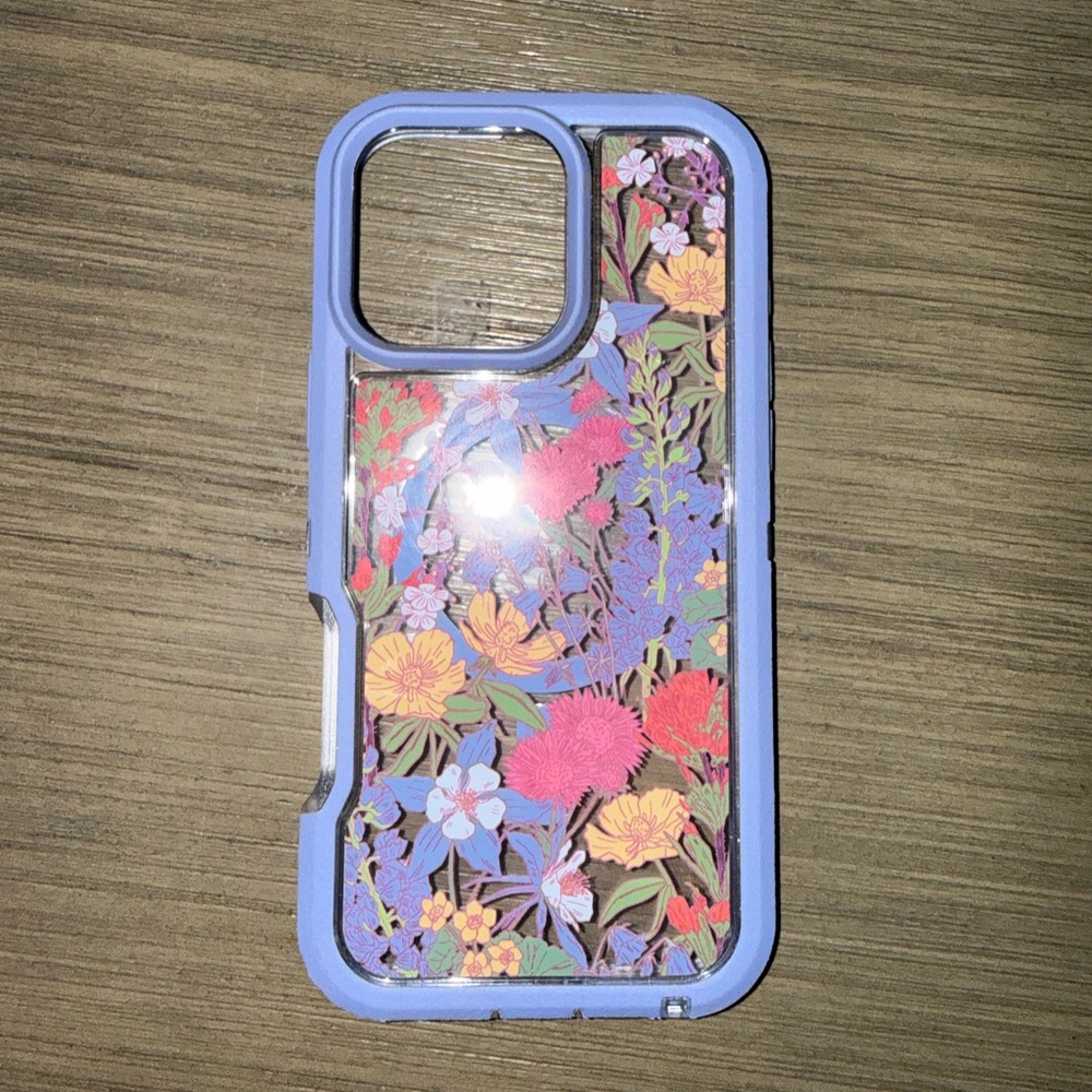 OtterBox iPhone 16 Pro Max Defender Series XT - Floral Purple - Picture 4 of 6